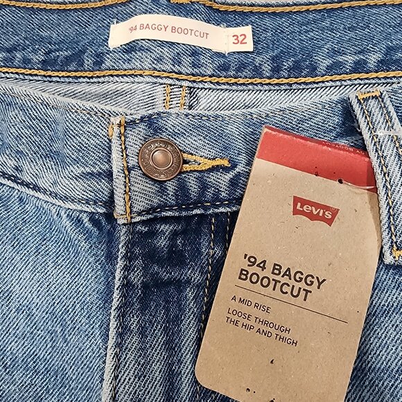 NWT '94 Baggy Bootcut Mid Rise Denim Jeans Women's Size 32 x 31 - Picture 2 of 9